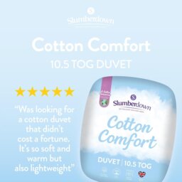 Slumberdown Cotton Comfort 10.5 Tog Duvet - Kingsize - thumbnail 2