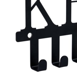 Argos Home 7 Piece Metal Key Hooks - Black - thumbnail 2