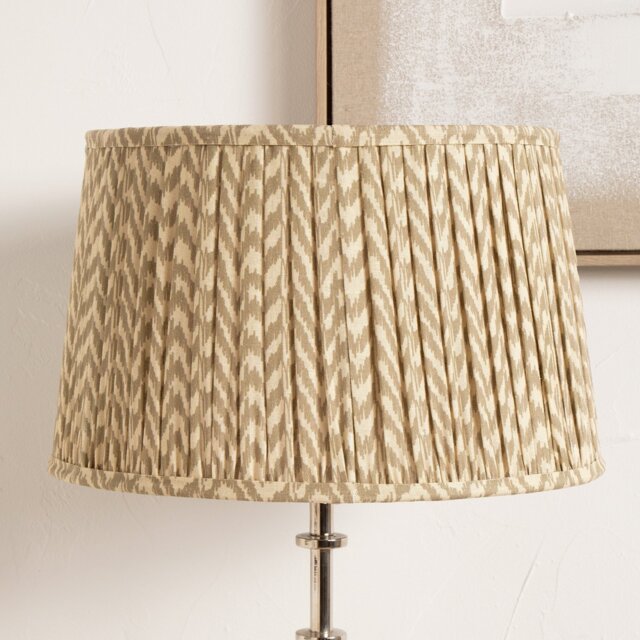 Pacific Vienna Taupe Mushroom Pleat Lampshade - 30cm - image 1