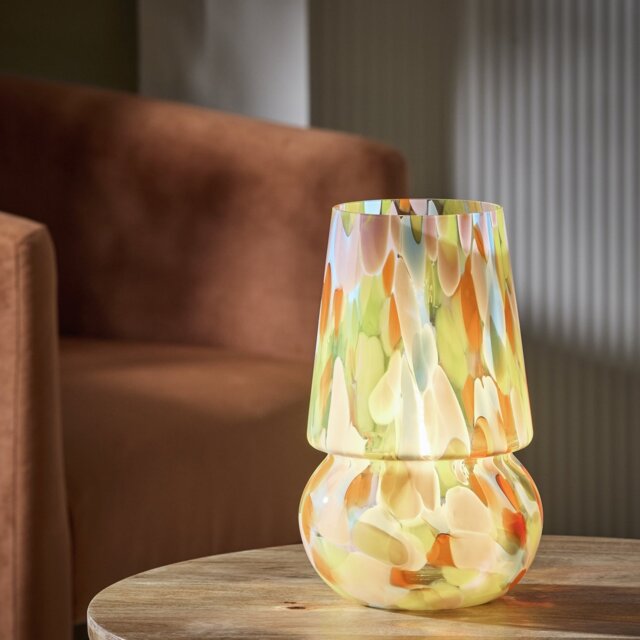 Habitat Rahnn Confetti Glass Table Lamp - Pastel - image 1