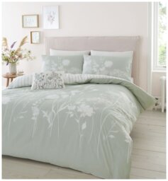Catherine Lansfield Meadowsweet Green Bedding Set- King size - thumbnail 1