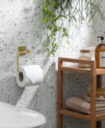 Argos Home Toilet Roll Holder - Brushed Gold - thumbnail 2