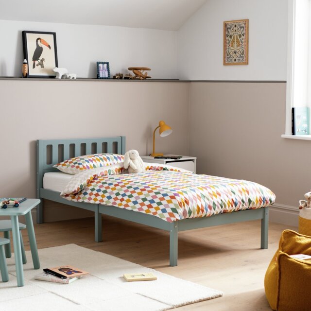 Habitat Ronnie Single Bed Frame - Duck Egg Blue - image 1