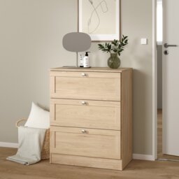Furniture To Go Brande 3 Drawers Chest - Natural - thumbnail 1