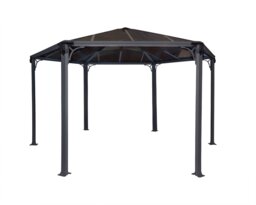 Palram - Canopia Monaco Hexagonal Gazebo - Grey
