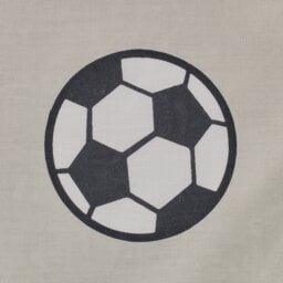 Argos Home Kids Football Print Blackout Eyelet Curtains - Grey - 168x183cm - thumbnail 2