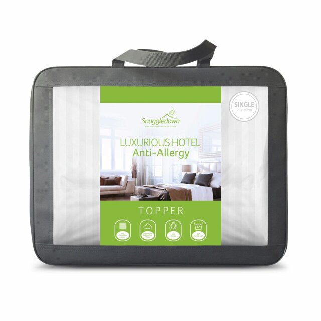 Snuggledown Anti Allergy 2.5cm Mattress Topper - Single - image 1