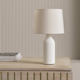 Argos Home Rica Ceramic Table Lamp - White - thumbnail 1