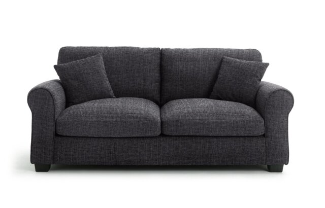 Argos Home Lisbon Fabric 3 Seater Sofa - Charcoal - image 1