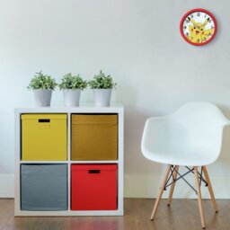 Pokémon Pikachu Kids Wall Clock - Red - thumbnail 2