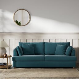 Habitat Holmfirth Fabric 3 Seater Sofa Bed - Teal - thumbnail 2