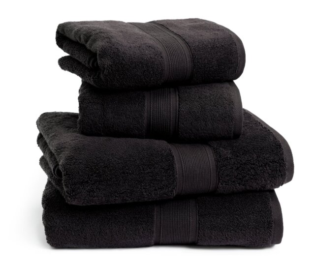 Habitat Cotton Supersoft 4 Piece Towel Bale - Black - image 1