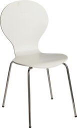 Habitat Bentwood Metal Dining Chair - Super White
