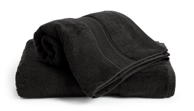 Habitat Cotton Supersoft 2 Pack Hand Towel - Black - image 1