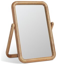 Habitat Chunky Mango Wood Dressing Table Mirror - 53x39cm - thumbnail 2