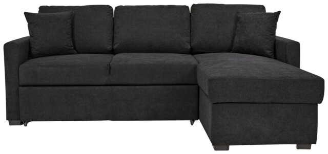 Habitat Reagan Right Hand Storage Corner Chaise Sofa Bed - Charcoal - image 1