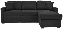 Habitat Reagan Right Hand Storage Corner Chaise Sofa Bed - Charcoal - thumbnail 1