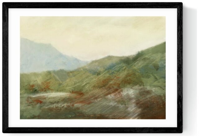 East End Prints Moor Path Black Frame Art Print - A3 - image 1