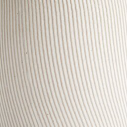 Habitat Large Ribbed Ceramic Vase - Natural - thumbnail 2