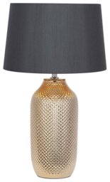 Pacific Nova Ceramic Textured Table Lamp - Gold & Black - thumbnail 2