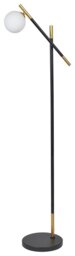 Pacific Wanda Metal Orb Floor Lamp - Black & White - thumbnail 2