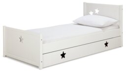 Habitat Stars Single Bed Frame With Drawer - White - thumbnail 2