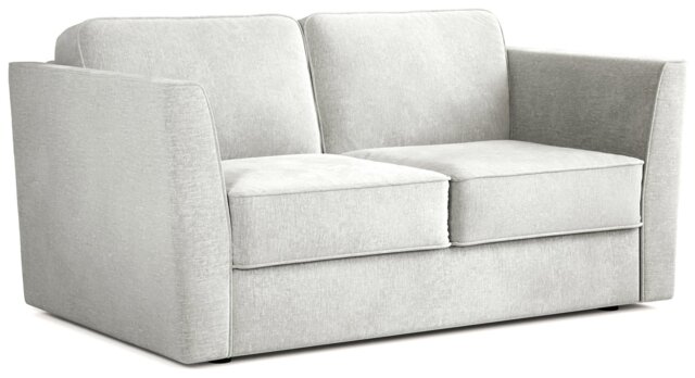 Jay-Be Elegance Fabric 2 Seater Sofa Bed - Light Grey - image 1