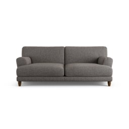 Habitat Askem Fabric 3 Seater Sofa - Charcoal - Dark Leg - thumbnail 1