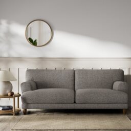 Habitat Askem Fabric 3 Seater Sofa - Charcoal - Dark Leg - thumbnail 2