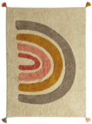 Habitat Kids Rainbow Natural Cotton Flatweave Rug -120x170cm - thumbnail 2