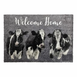Bree Merryn Welcome Home Cow Grey Doormat - 50x75cm - thumbnail 2