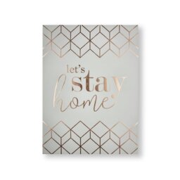 Art for the Home Let's Stay Home Canvas Wall Art - 50x70cm - thumbnail 1