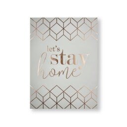 Art for the Home Let's Stay Home Canvas Wall Art - 50x70cm - thumbnail 2