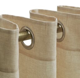 Habitat Eyelet Curtains - Natural - 168x183cm - thumbnail 1