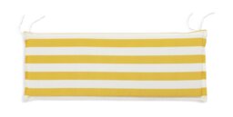 Habitat Stripe Garden Bench Cushion - Yellow - thumbnail 1