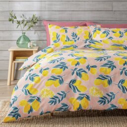 Argos Home Lemon Print Bedding Set - King size - thumbnail 1