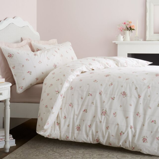 Bianca Cotton 200 TC Vintage Rosebud Bedding Set - Kingsize - image 1