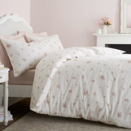 Bianca Cotton 200 TC Vintage Rosebud Bedding Set - Kingsize