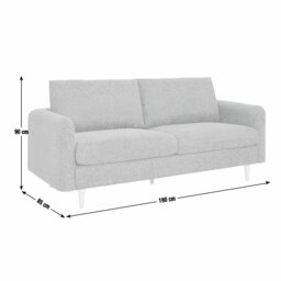 Argos Home Betty Fabric 3 Seater Sofa - Dark Blue - thumbnail 2