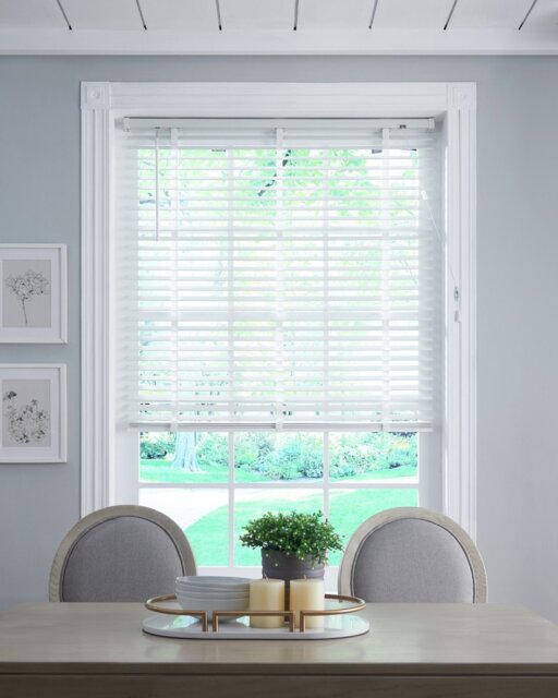 Little Black Book Basswood White 50mm Venetian Blind - 80cm - image 1