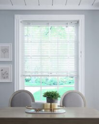 Little Black Book Basswood White 50mm Venetian Blind - 80cm