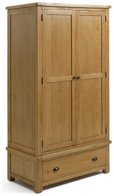 Argos Home Kent 2 Door 1 Drawer Wardrobe - Oak - image 1
