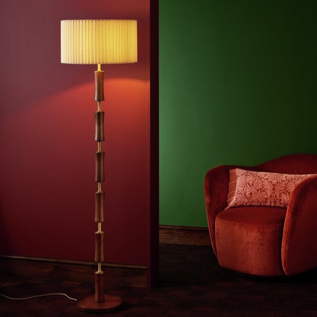 Habitat x Morris & Co. Cane Floor Lamp - image 1