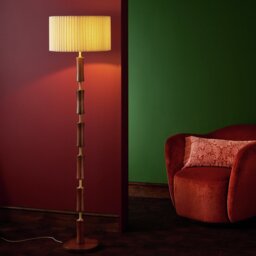 Habitat x Morris & Co. Cane Floor Lamp - thumbnail 1