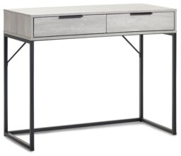 Julian Bowen Bali 2 Drawer Dressing Table - Grey - thumbnail 2