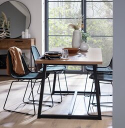 Habitat Nomad 160cm Dining Table - Natural - thumbnail 1
