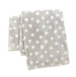 Habitat Kids Star Fleece Throw - Grey - 100x150cm - thumbnail 2