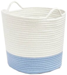 Great Little Trading Company Rope Storage Basket - Blue - thumbnail 1