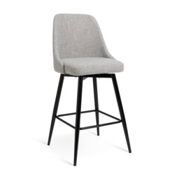 Habitat Huck Fabric Counter Bar Stool - Grey - thumbnail 1