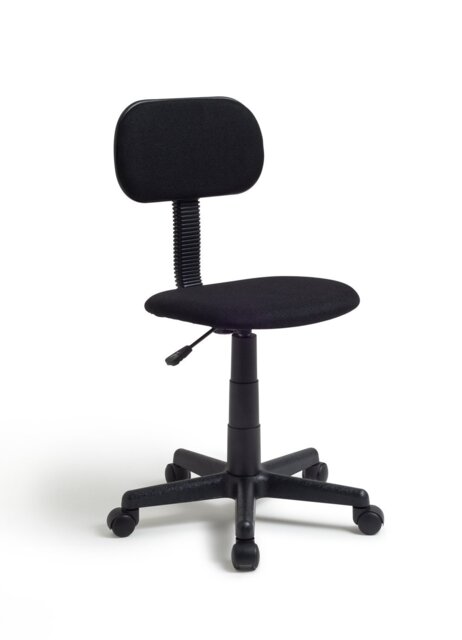 Argos Home Fabric Office Chair - Black - image 1